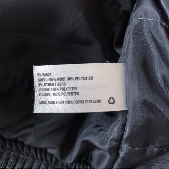 Gap mens wool blend bomber jacket gray size medium - Picture 6 of 8